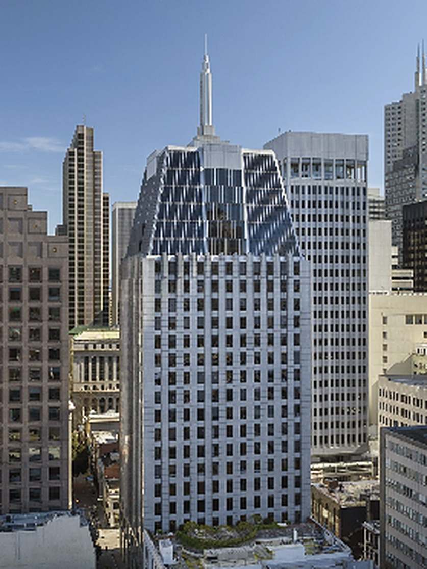 505 Montgomery Street, a white high-rise in the San Francisco Financial District