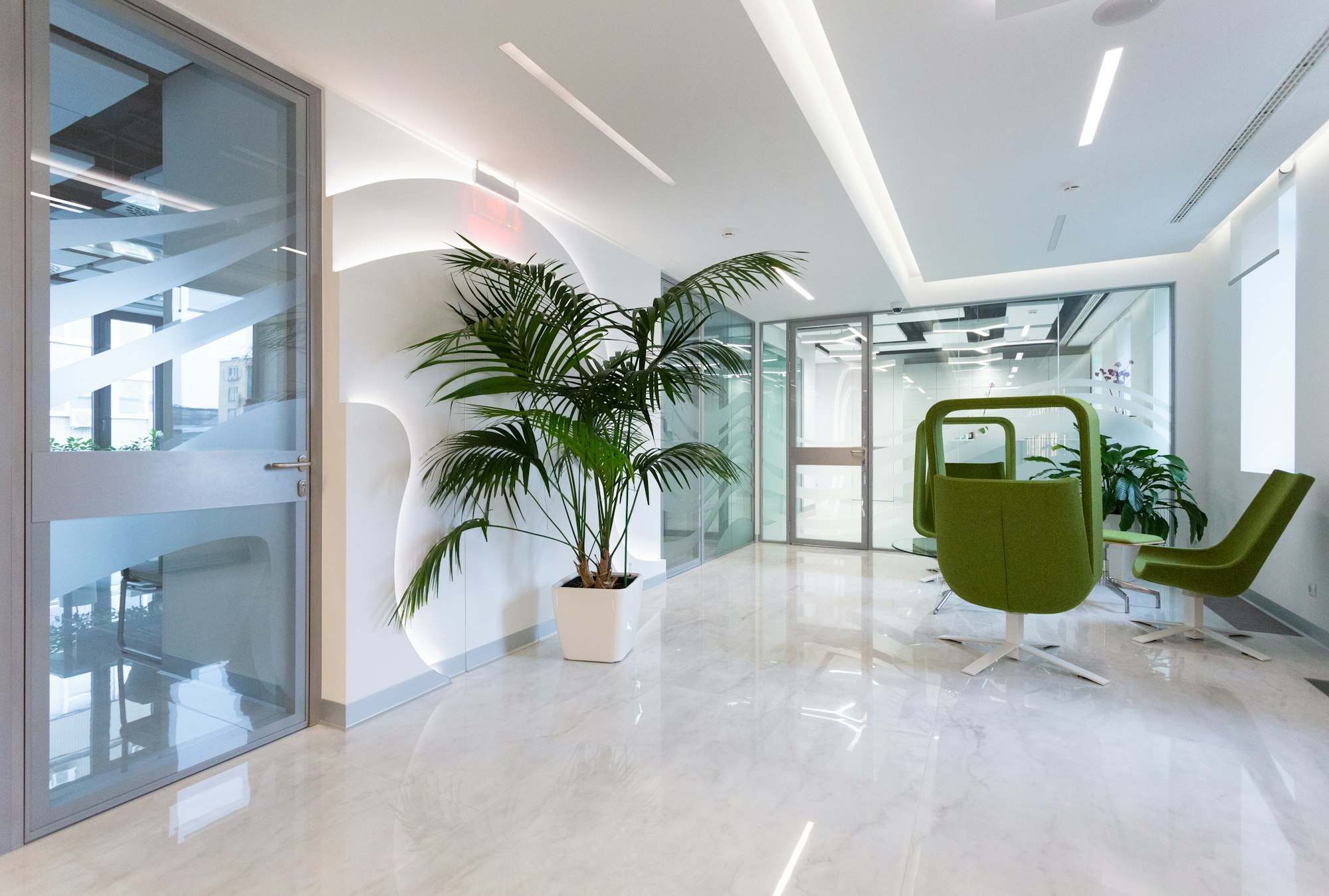 Bright, modern medical practice reception